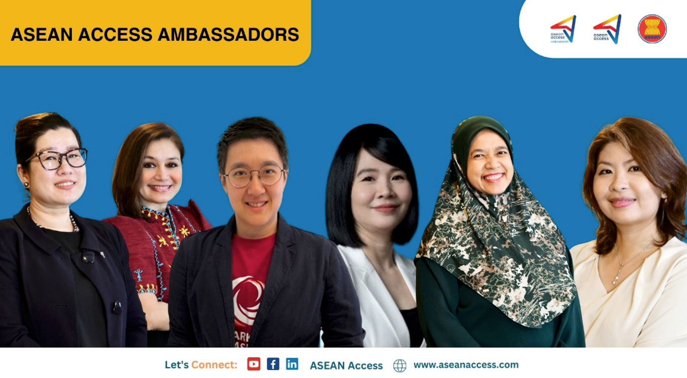 ASEAN Access Ambassadors promote the platform and its features, indirectly boosting women's empowerment. Initial appointees include six women entrepreneurs from Cambodia, Malaysia, the Philippines, Thailand, and Viet Nam.