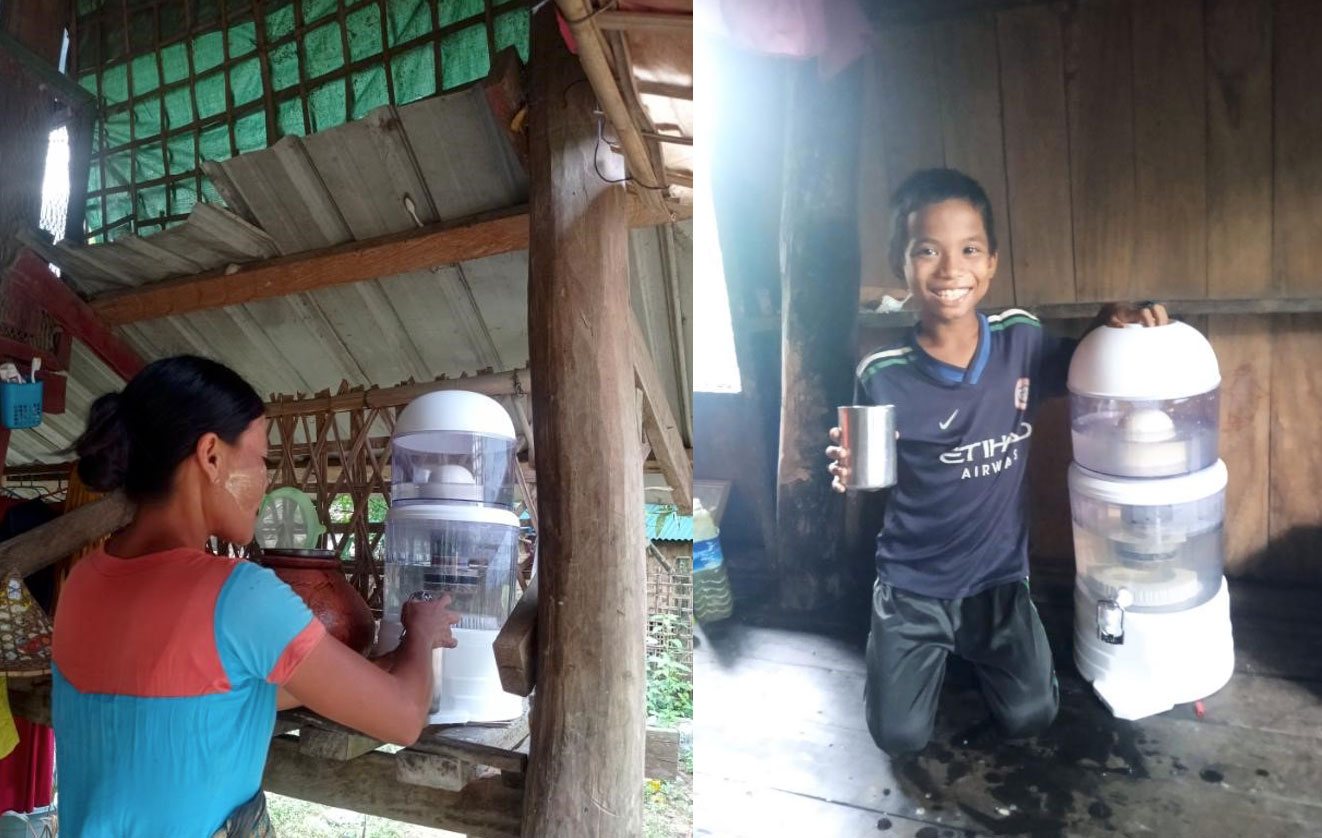 Water purification filter beneficiaries
